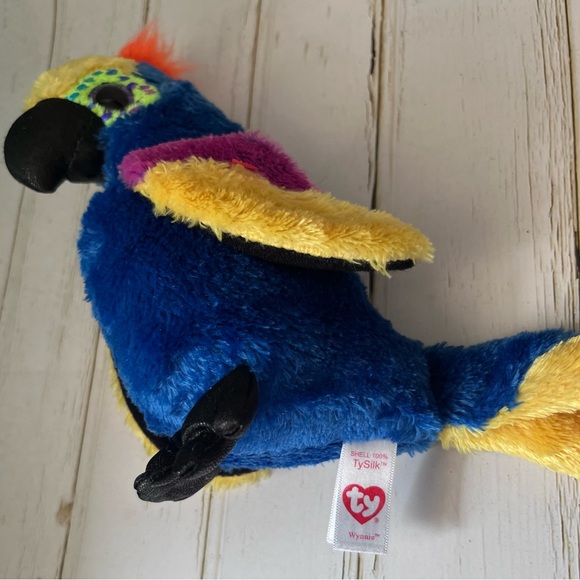 🦩 3/$15 Ty beanie silk Winnie parrot plush - Picture 3 of 3